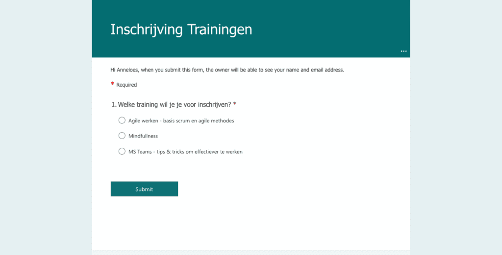 HR tijd besparen met Forms