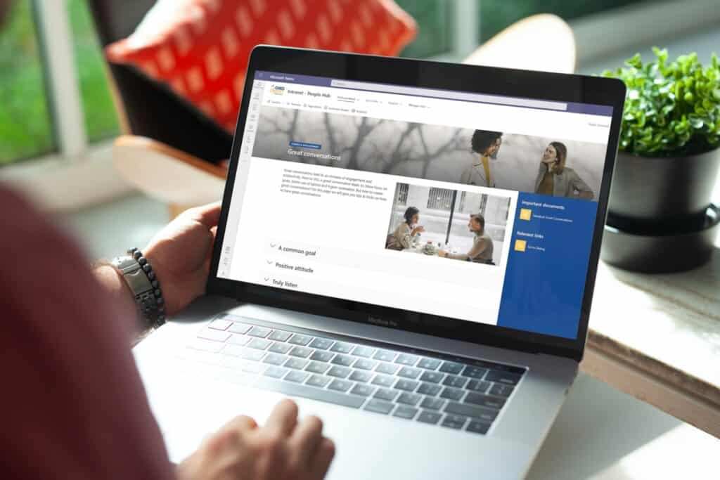 HR intranet pagina voorbeeld