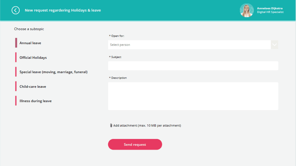 ticket systeem voor hr