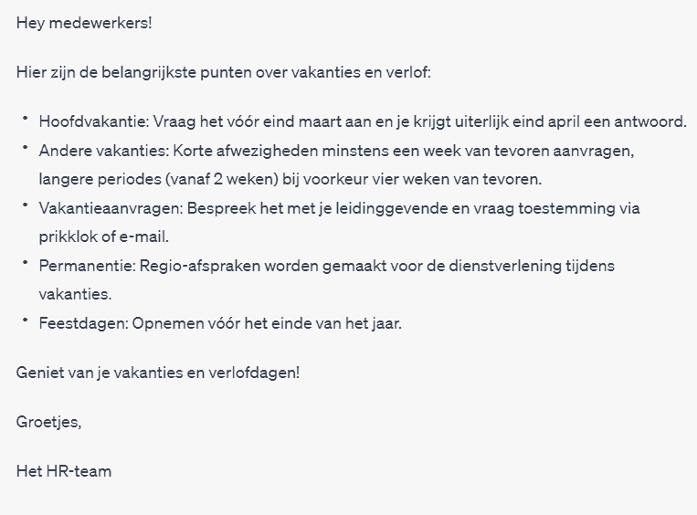 Hoe ChatGPT kan helpen bij het moderniseren van het personeelshandboek