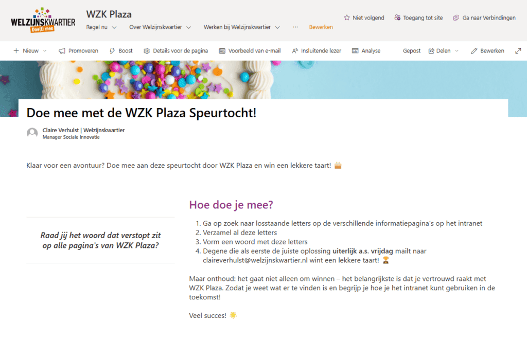 Sharepoint adoptie speurtocht