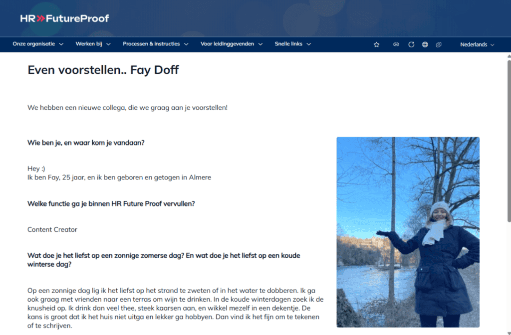 Onboarding welkomstbericht idee