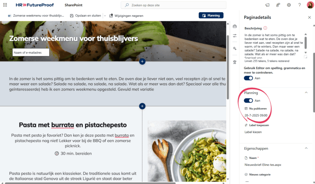 Zomerse weekmenu voor thuisblijvers met verse ingrediënten en smakelijke recepten. Perfect voor een.