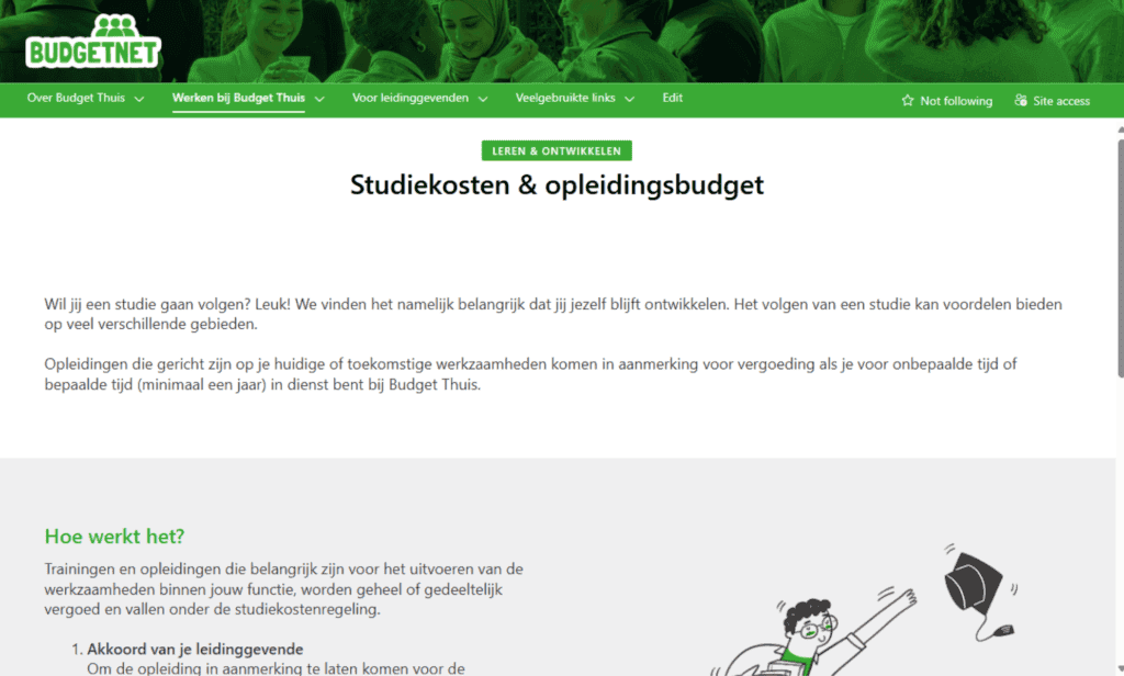 Overzicht van studiekosten en opleidingsbudget voor werknemers en werkgevers.