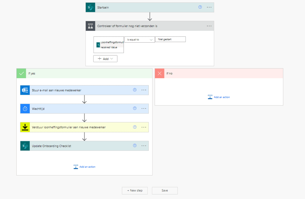 Automatiseer de onboarding met Microsoft 365 - Power Automate
