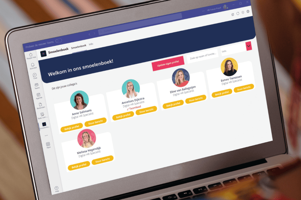 Smoelenboek in Microsoft Teams
