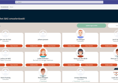 Smoelenboek in Teams klantvoorbeeld
