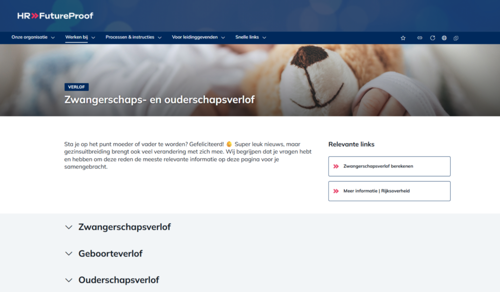 People Hub zwangerschaps- en ouderschapsverlof