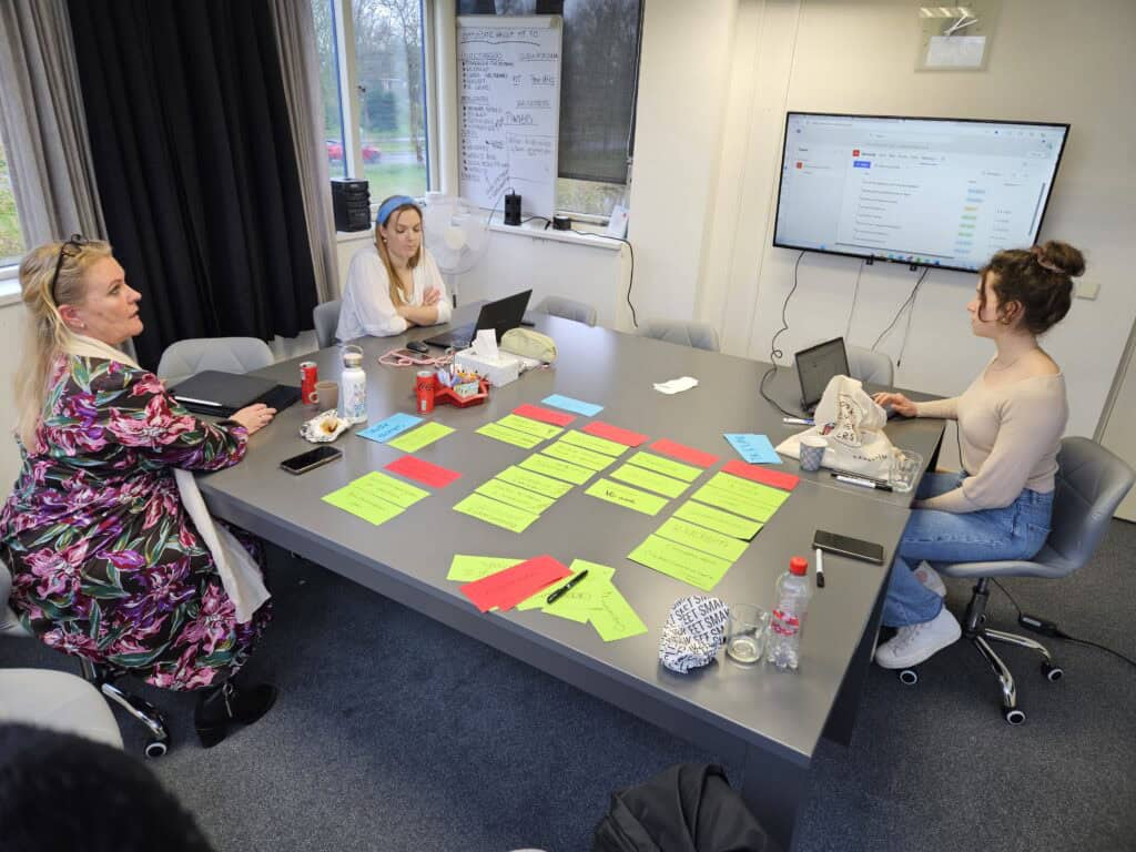 Eerste sessie met Villa Kakelbont om aan de SharePoint site te werken.