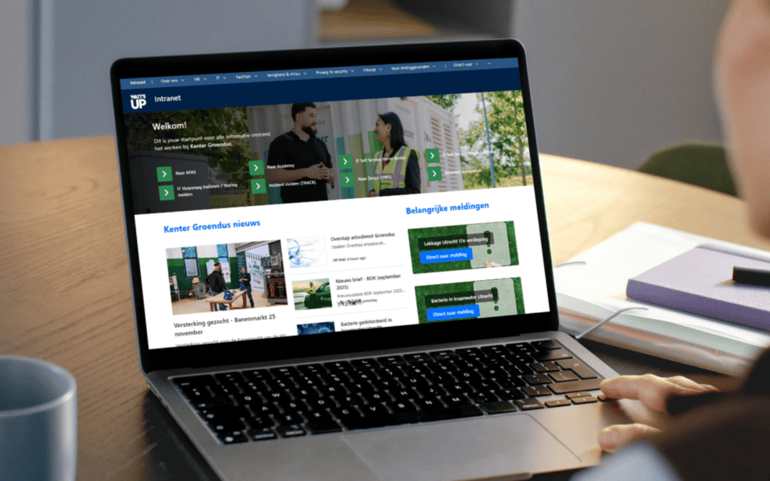 Kenter Groendus: één intranet voor een gezamenlijke missie